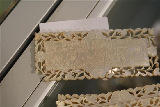 A part set of 56 19th century Chinese mother of pearl gaming counters, in four sizes, Largest 2.75in.